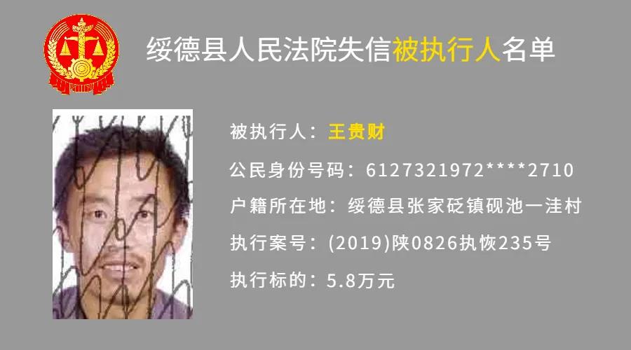 绥德法院公布了一批"老赖"名单,80后男子欠款100万元