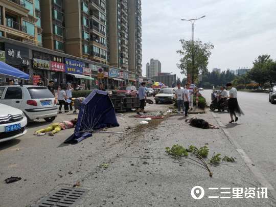 因車輛失控，南鄭一輛轎車連撞三處，兩名女子受傷倒地