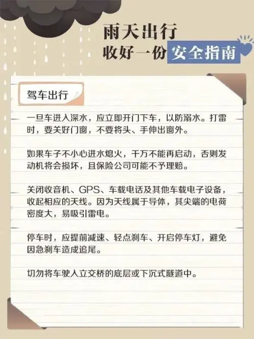漢中最近暴雨天來臨，這份安全指南請帶好！