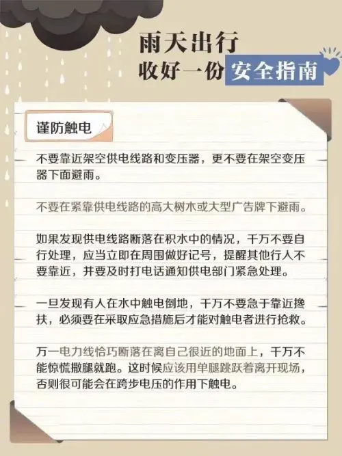 漢中最近暴雨天來臨，這份安全指南請帶好！