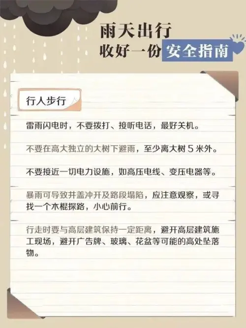 漢中最近暴雨天來臨，這份安全指南請帶好！