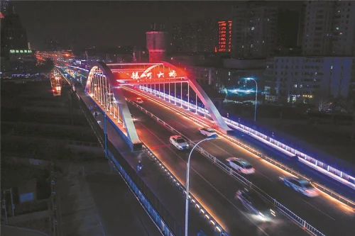 廊坊銀河大橋夜景迷人