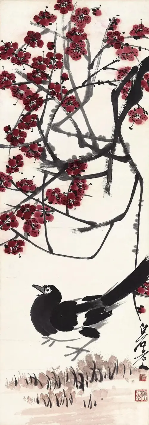 齐白石:画的梅花也独树一帜,出色无比