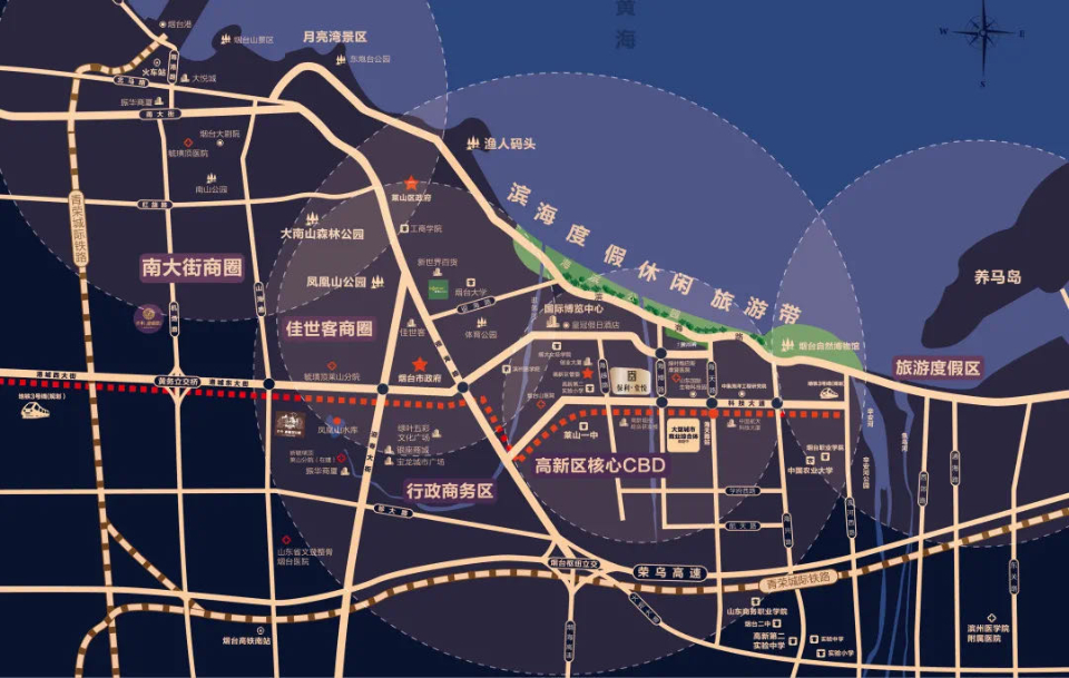 烟台高新区详细地图图片